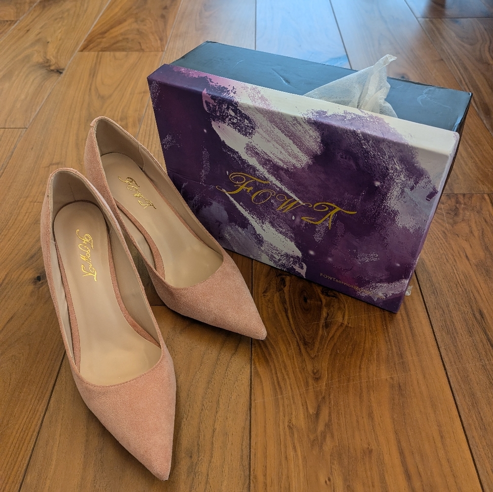 Cute blush pink heels